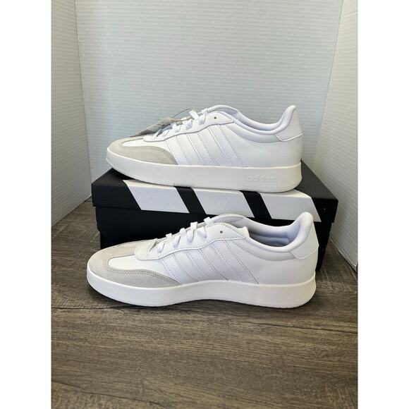 Adidas Men's Barreda Classic Striped Tennis Shoes White Size 11 NIB/NWT JI2308 - Picture 3 of 11